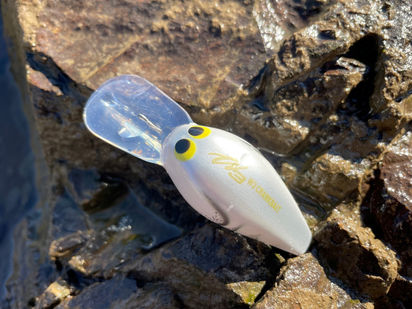 W3 CRANKBAIT #09 White Crawdad